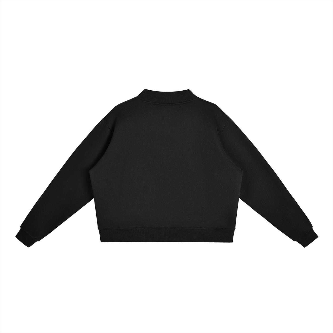 Cheez3 Essential Fleece Mock-Neck Crew Sweatshirt