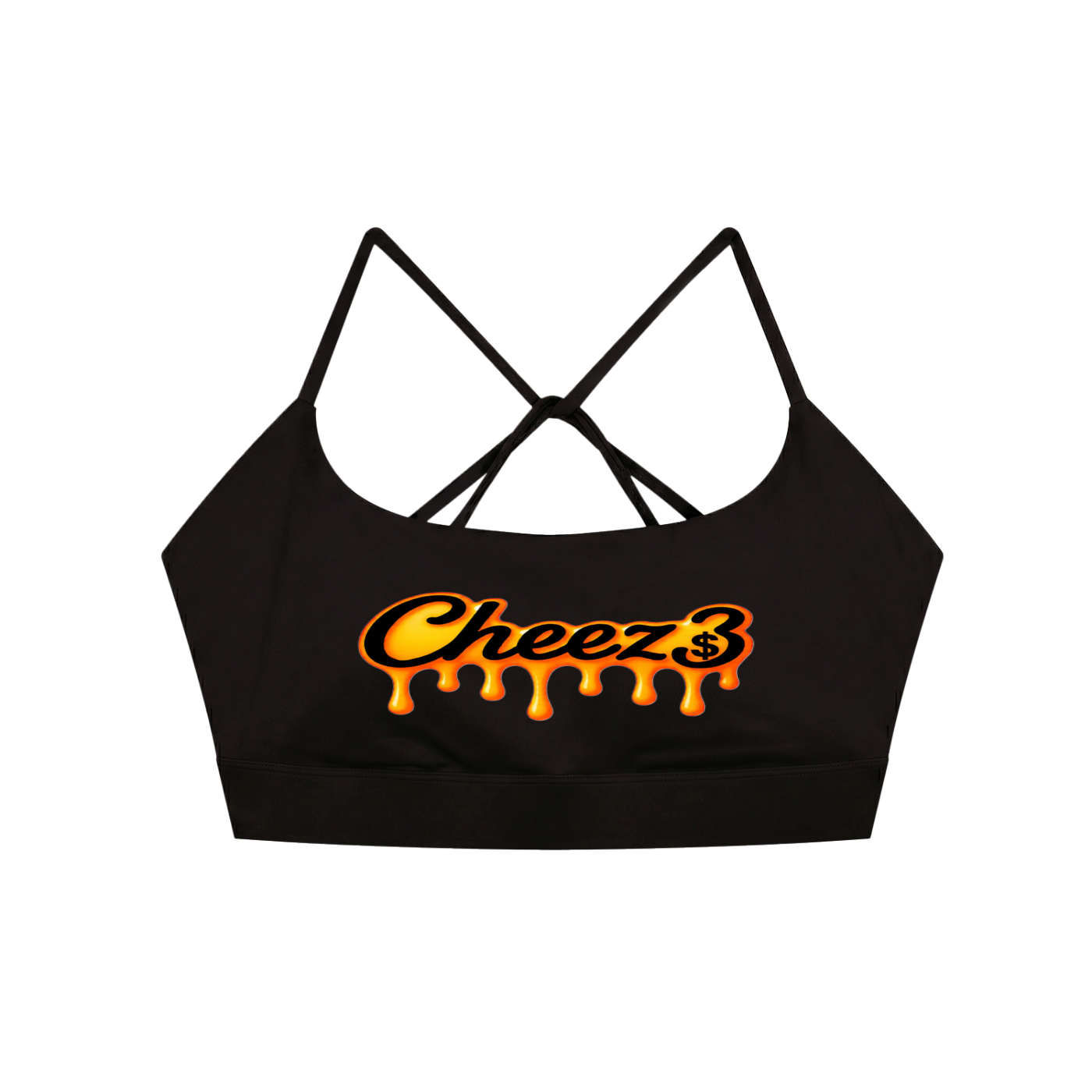 Cheez3 Strappy Criss Cross Yoga Sports Bra