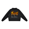 Cheez3 Essential Fleece Mock-Neck Crew Sweatshirt