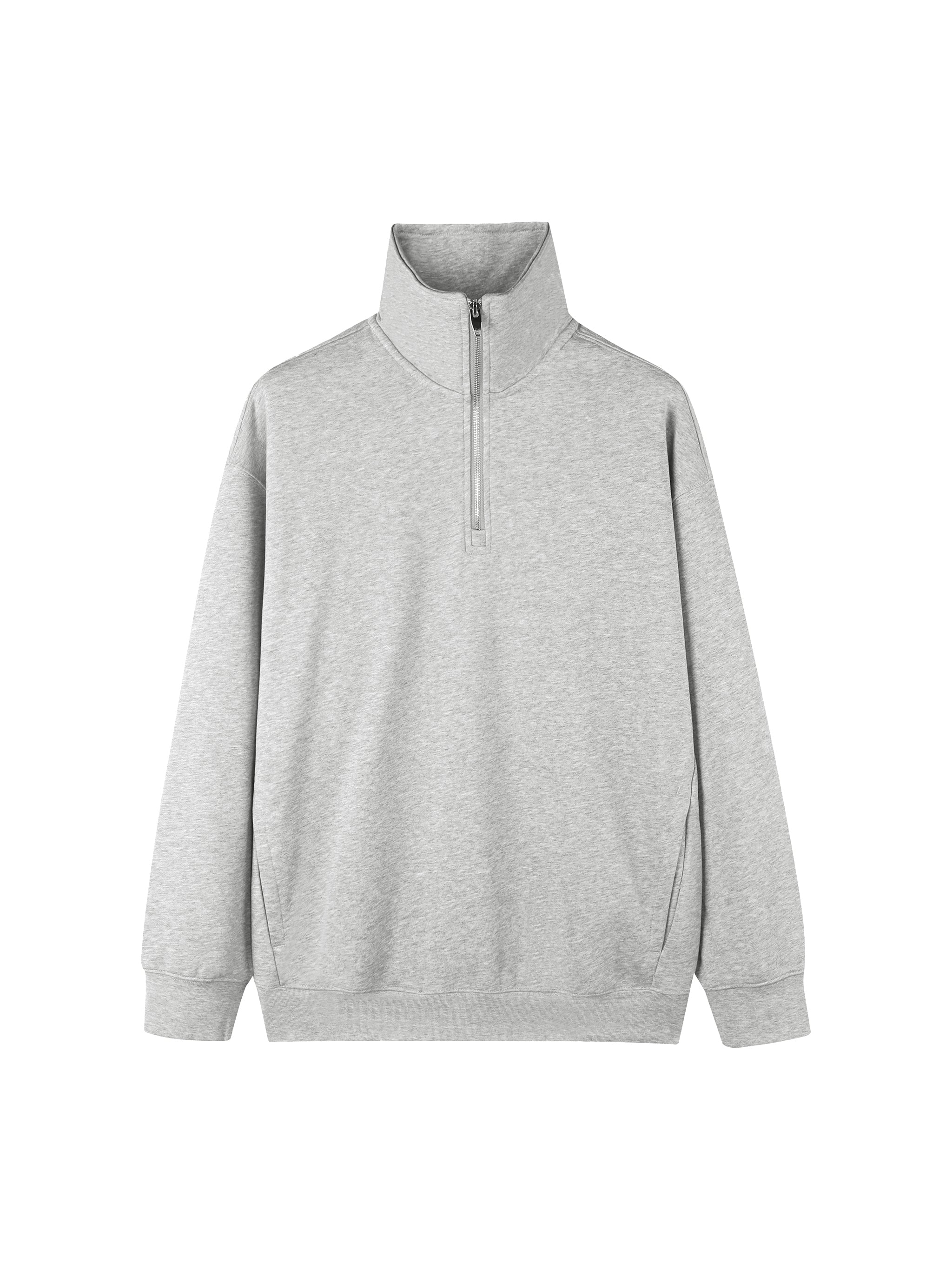 Cheez3 Quarter-Zip Drop Shoulder Sweatshirt