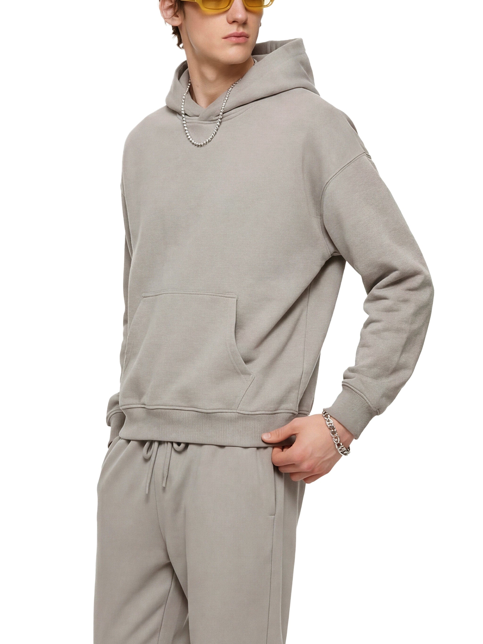 Cheez3 Essential Boxy Heavyweight Drop-Shoulder Hoodie