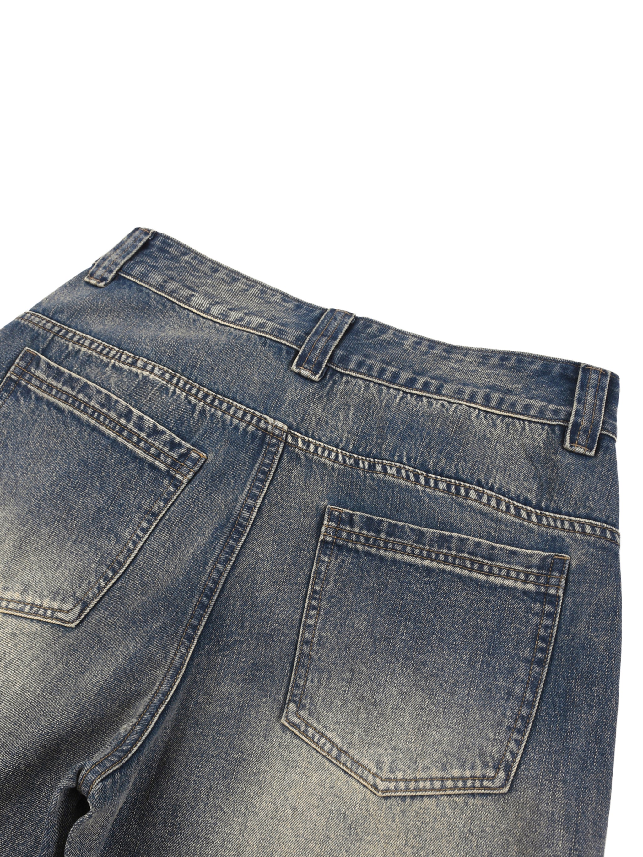 Cheez3 Vintage Wash Baggy Denim Shorts